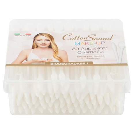 Cotton Sound Make-Up Applicatori Cosmetici Biodegradabili 80 pz